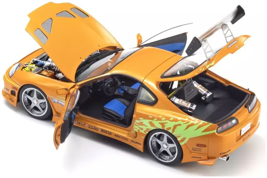 1:18 Toyota Supra Turbo Fast and Furious Orange Pearl