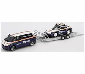 Porsche 911 Dakar #718/VW ID.Buzz Porsche Centrum Gelderland Roughroads Set 1:64